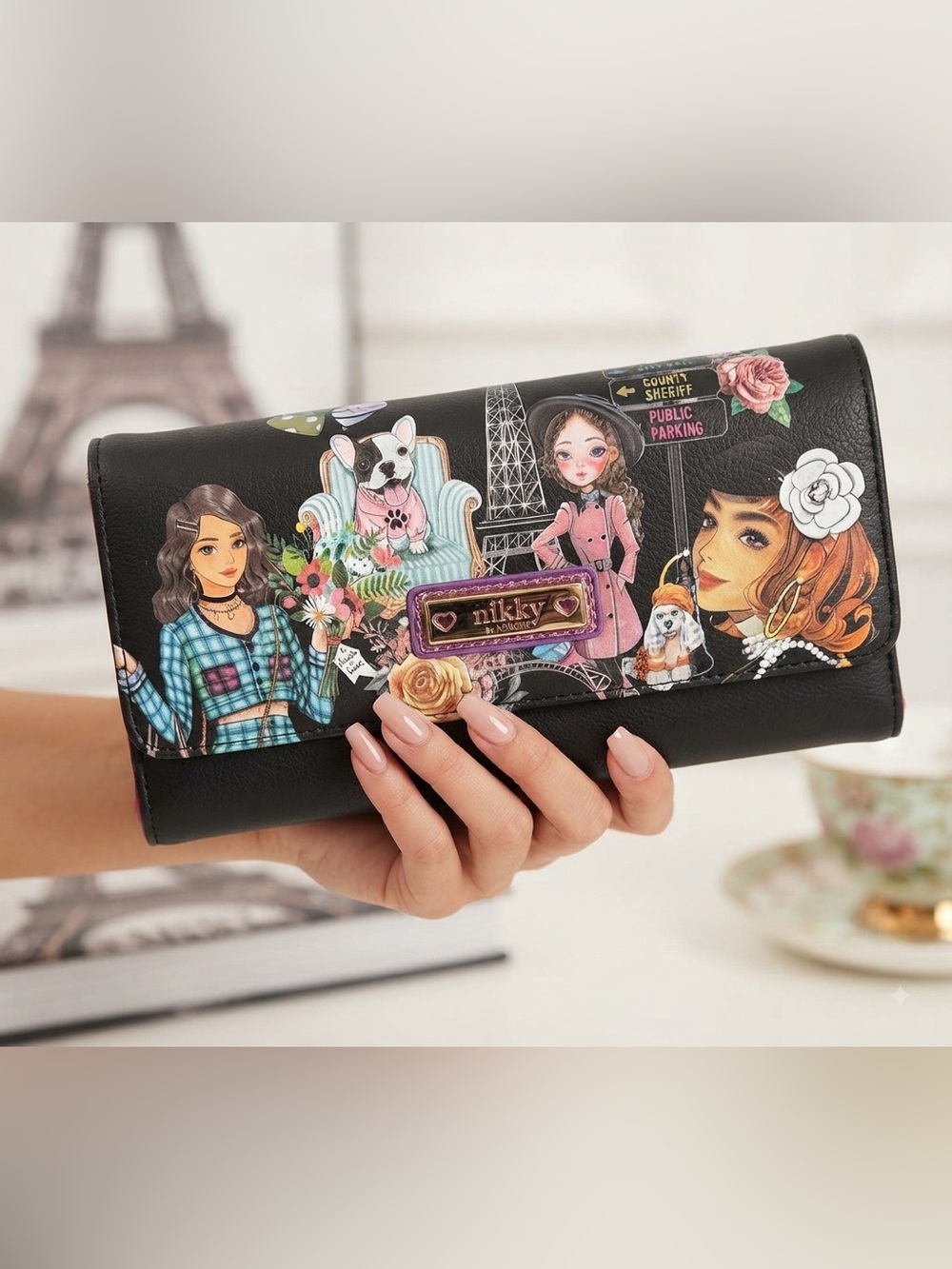 Nicole Lee Multicolor Graphic Wallet
NWT